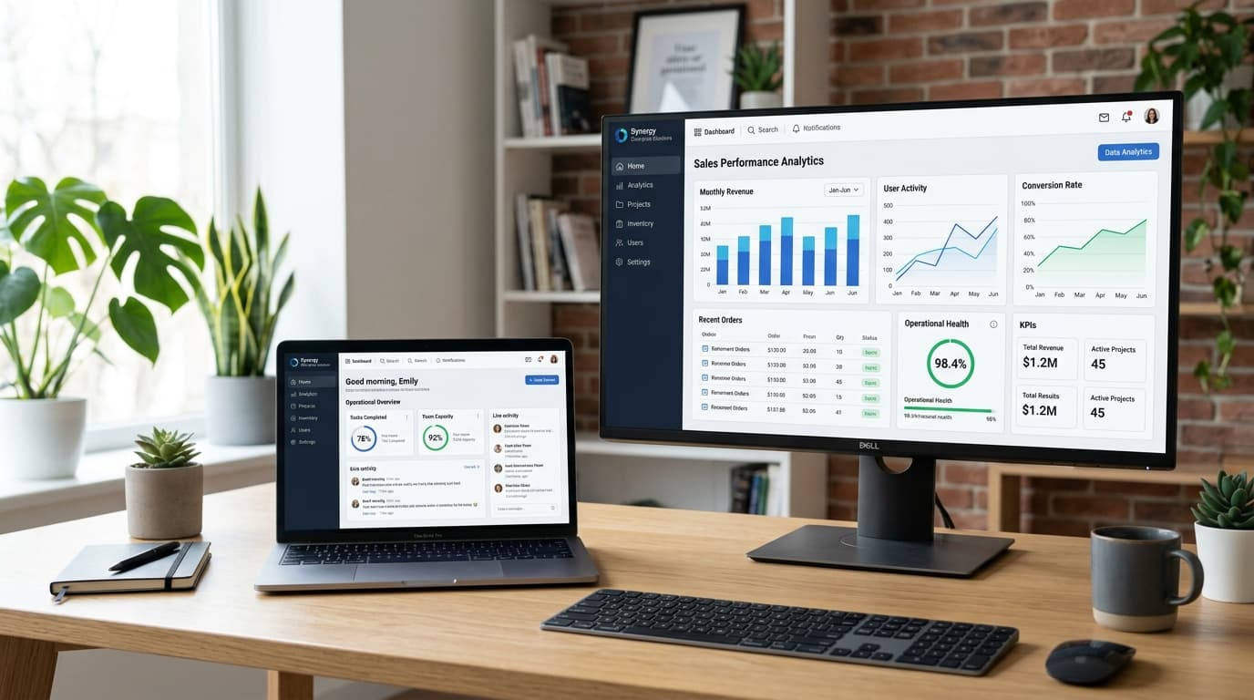 High-performance web applications and enterprise platform interface systems